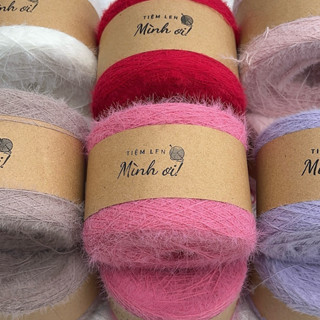  100g Len mi nhật siêu mịn len lông ngắn 