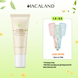 Tẩy Tế Bào Chết Da Đầu Mắc Ca & Muối Epsom 150g MACALAND Làm Sạch, Giúp Tóc Chắc Khỏe