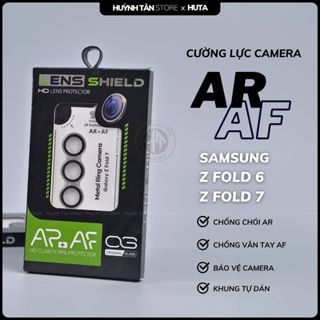 Kính cường lực Camera điện thoại Samsung z fold 6 zfold 7 trong suốt khung tự dán chống chói AR AF