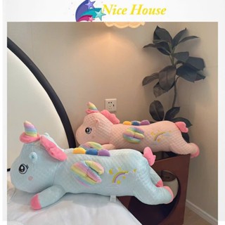  Gấu Bông Kì Lân Nằm vải băng lạnh loại 1- Thú Nhổi Bông ngựa Pony nằm_ Nice House 