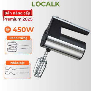 Máy Đánh Trứng Máy Đánh Kem Nhồi Bột Cầm Tay Đa Năng Siêu Mạnh 800W Cao Cấp Nhào Trộn Bột