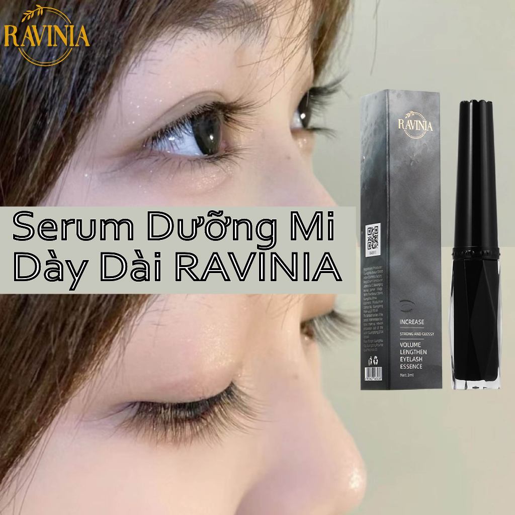 RAVINIA Serum Dưỡng Mi Dày Dài 3ml mi dài/kích mọc mi/Dày Cong/serum dưỡng mi advanced eyelash