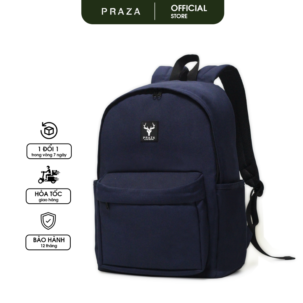 Balo Đi Học Đi Làm BASIC Đựng Laptop 15.6 inch Trượt Nước Cao Cấp PRAZA - BL208