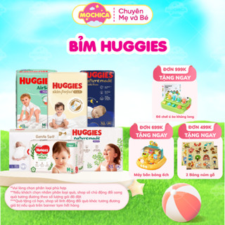 [TỔNG] [KOL] Bỉm HUGGIES siêu cao cấp Platinum Nature Made size M58/L44/XL38/XXL26/S82/NB60 - Mochica