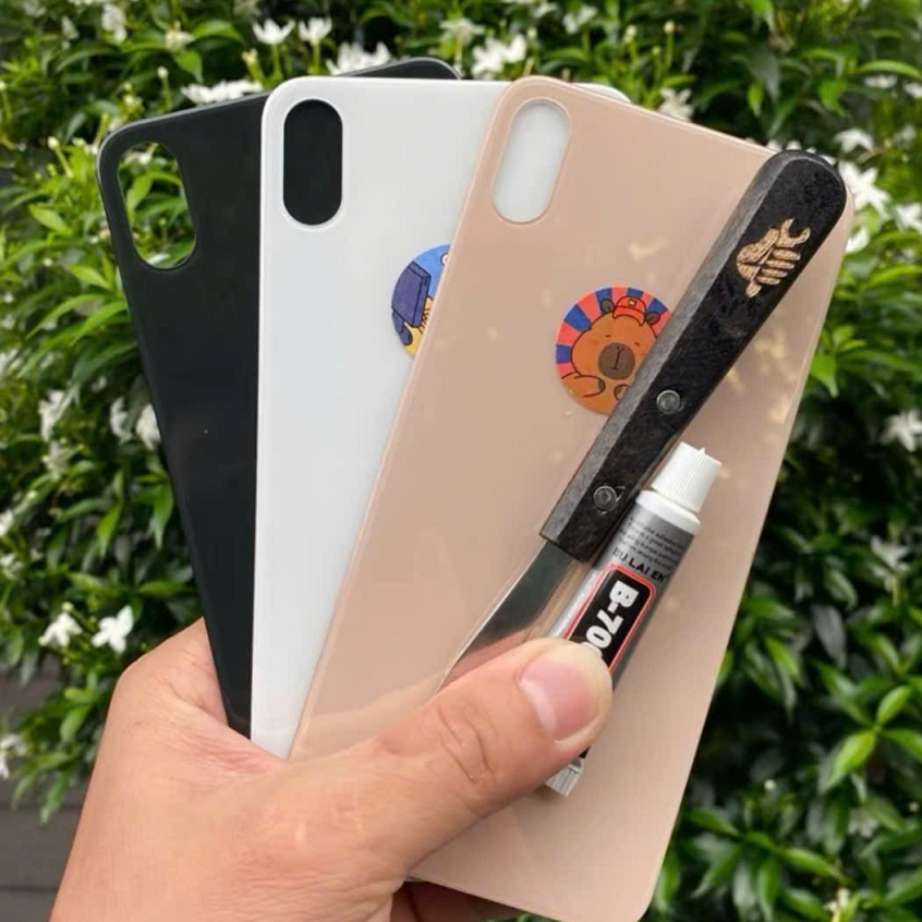 [ TẶNG KEO - KÍNH LỖ TO ] KÍNH LƯNG THAY THẾ CHO X / XS / XSMAX Loại đẹp