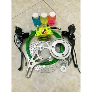  Combo Phanh Đĩa Sau Trọn Bộ Cho Xe Điện Kèm Tay Phanh Bình Dầu Liền Chuyển Đổi Từ Phanh Cơ 