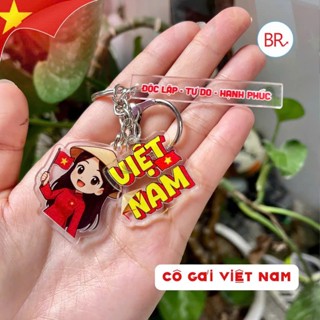 [30/4] Móc Treo Chìa Khóa Nón Lá Cờ Đỏ Sao Vàng – Quà Tặng Tết Ý Nghĩa, Phụ Kiện Treo Balo,Túi Xách,Cây Thông 03049