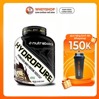 (TẶNG BÌNH) Sữa dinh dưỡng hỗ trợ tăng cơ whey protein Nutrabolics Hydropure 4.5Lbs - WHEYSHOP VN