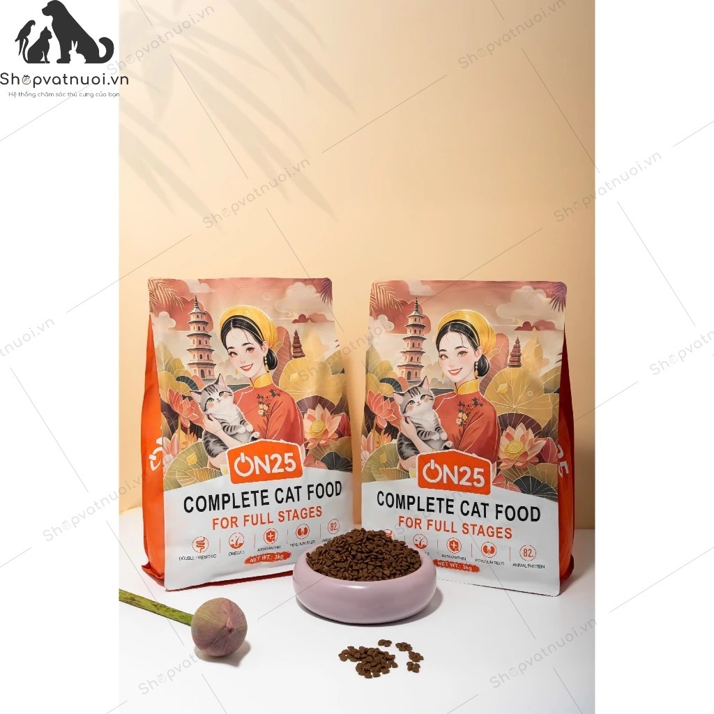 Hạt Cho Mèo Phù Hợp Mọi Lứa Tuổi ON25