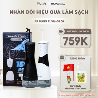 [GIÁ 793K TẠI LIVE SHOP] Tăm nước 2 chiều Flossie Ultra đầu xoay 360 độ chính hãng bảo hành 12 tháng