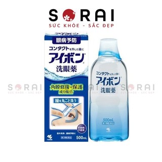 Nước rửa mắt Eyebon Kobayashi dưỡng mắt, bổ sung Vitamin Nhật Bản chai 500ml