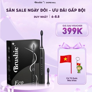 [GIÁ 531K TẠI LIVE SHOP] Bàn chải điện Brushie Eco phiên bản tiết kiệm 2024 với 5 chế độ làm sạch chuyên biệt
