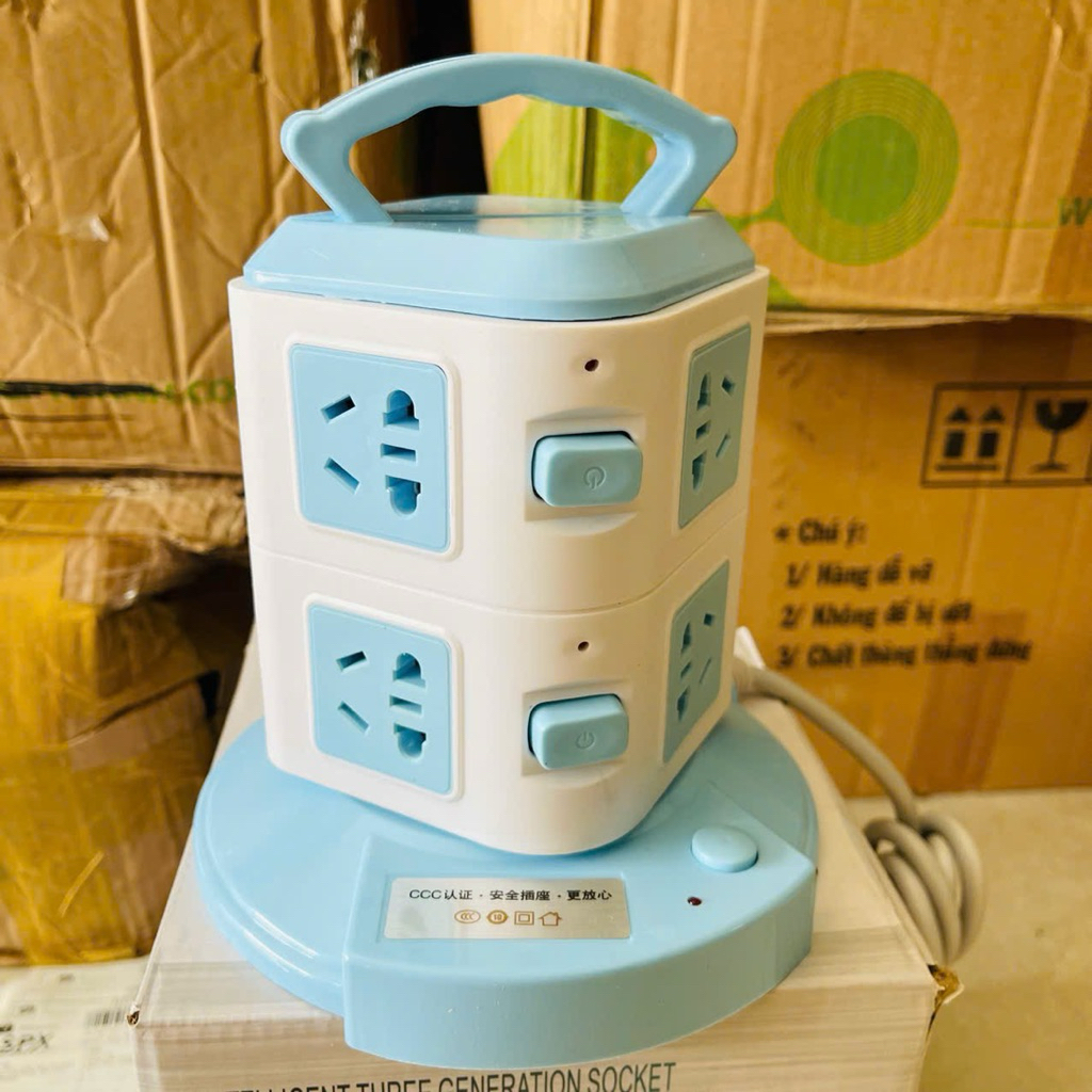 [CHÍNH HÃNG]Ổ Cắm Điện Đa Năng 2Tầng - Ổ Đa Năng Có Cổng Sạc USB, Ổ Nối, Ổ Nối Dài, Ổ Chia Điện, Ổ 3