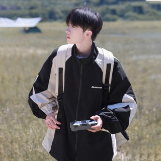  Áo khoác gió nam nữ 2 lớp ABAEREOR chất liệu gió dù mềm chống nước chống nắng form rộng kiểu unisex 