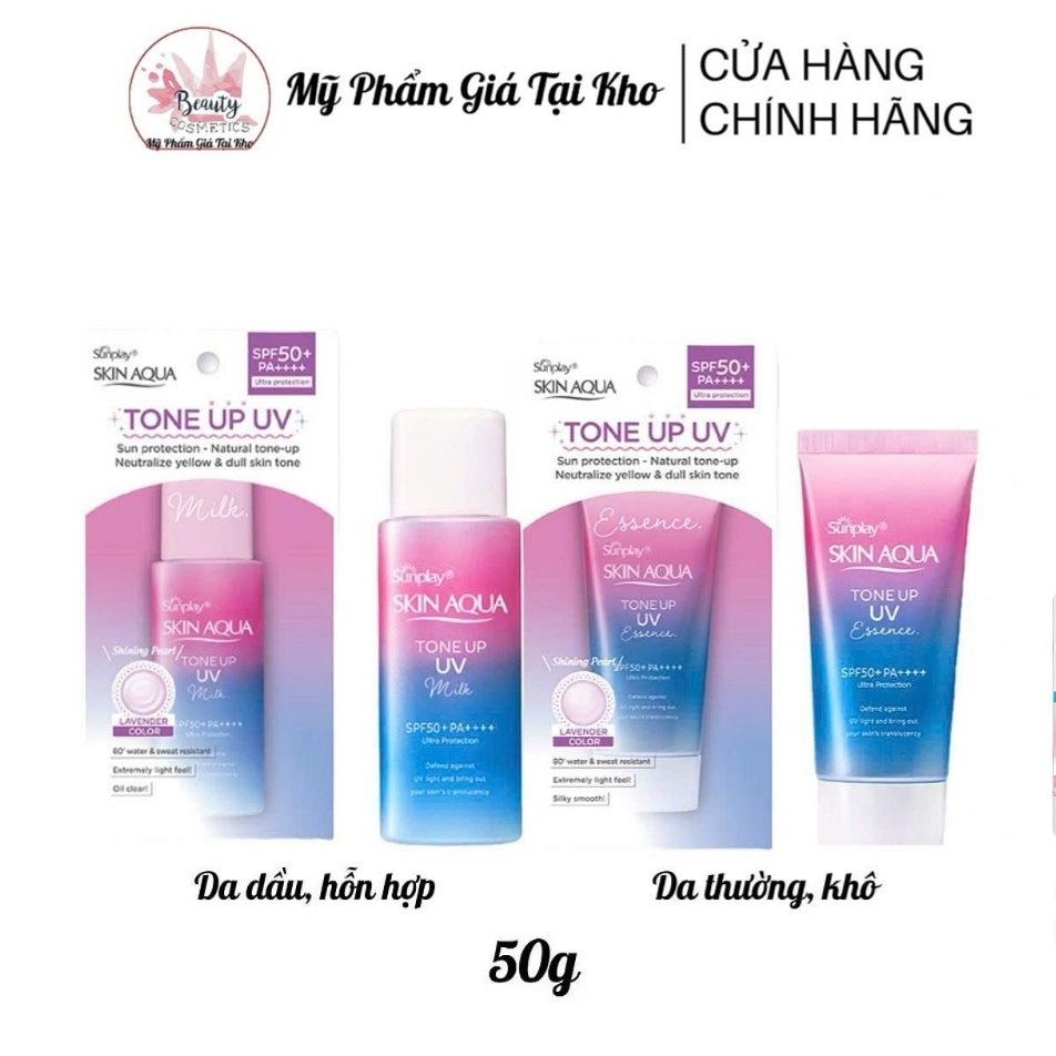 Sữa Chống Nắng Hiệu Chỉnh Màu Da Sunplay Skin Aqua Tone Up UV SPF50+, PA++++ 50g