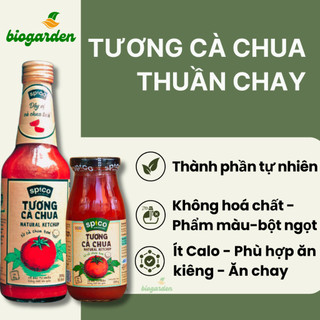 Tương cà chua thuần chay 255gr 430gr Spico - Ăn chay - Ăn Kiêng - Ăn thực dưỡng - BioGarden