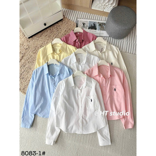  Sơ mi thô mềm dài tay hàng Quảng Châu GiGi 8083 