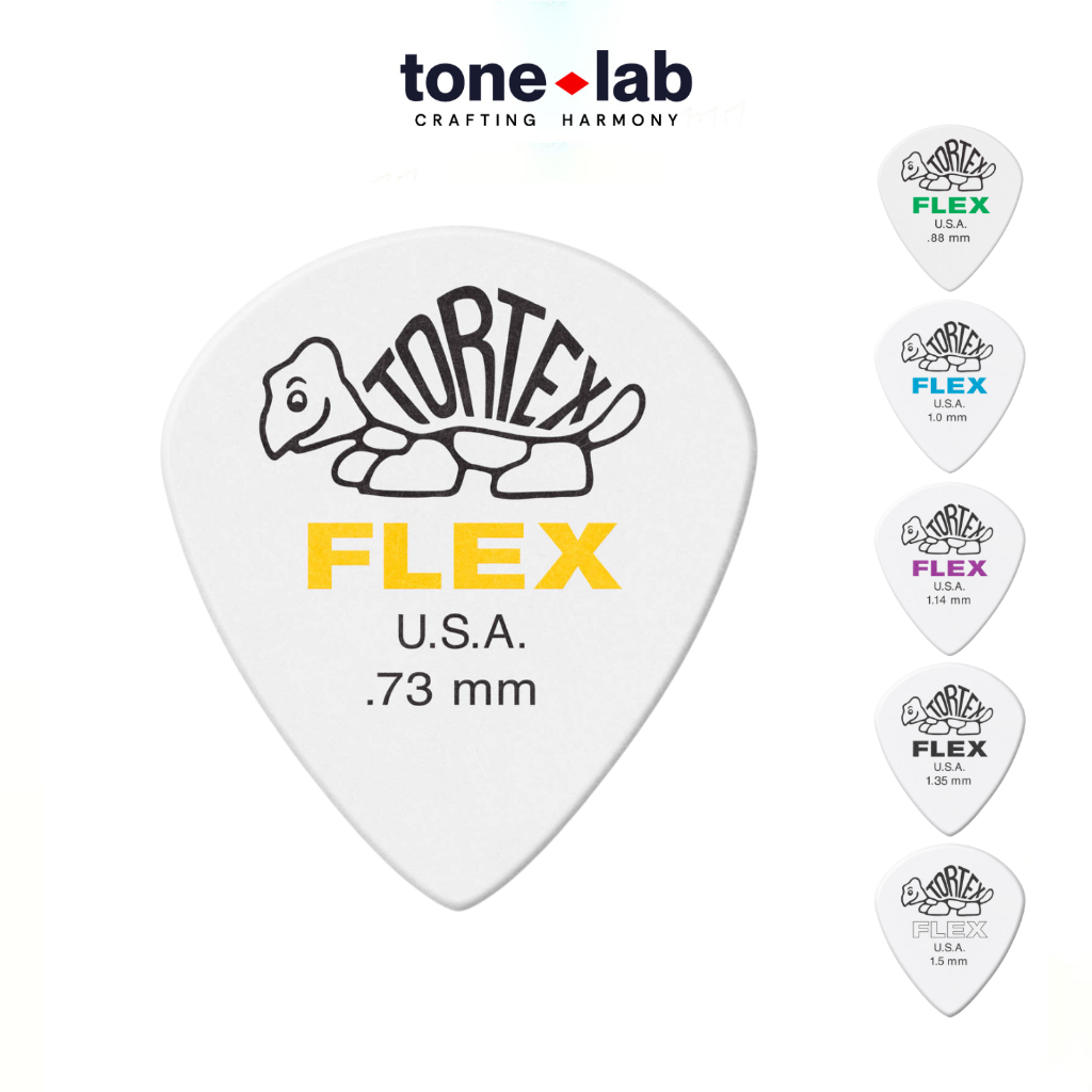 [Tone Lab] [HCM] Phím đàn Tortex Flex Jazz III Jim Dunlop Guitar Pick 0.73mm, 0.88mm, 1.00mm, 1.14mm