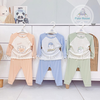  Bộ Dài Tay Moon Petit Mềm Mại Cho Bé Trai Bé Gái Mặc Điều Hòa Thu Đông 2025 