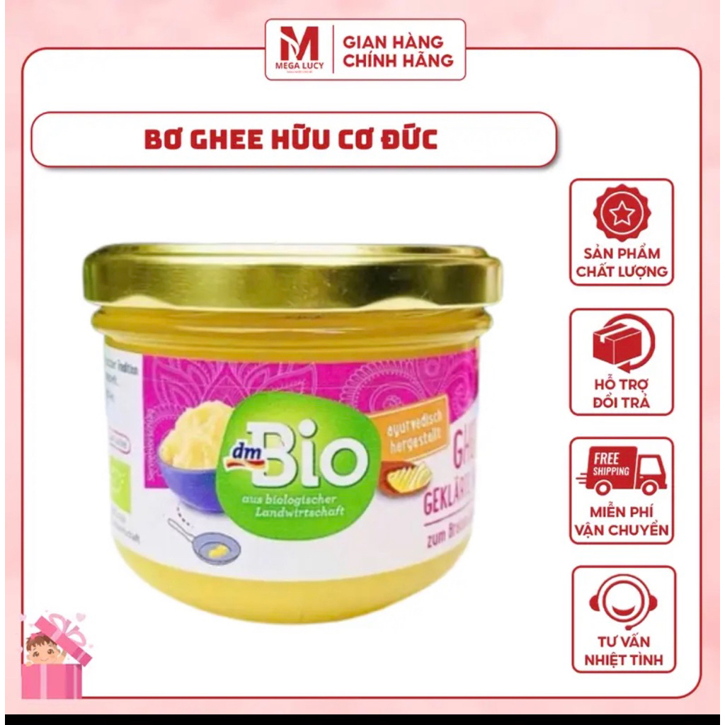 Bơ Ghee hữu cơ Đức mẫu mới (Date T11/2026)