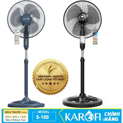 [CHÍNH HÃNG 100%] Quạt cây Karofi Livotec S-100, Hàng Chính Hãng, Bảo Hành 24 Tháng