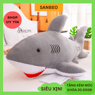  Thú nhồi bông cá mập gấu bông đồ chơi quà tặng mền mịn sang trọng dễ thương đáng yêu cho bé - SANBEO 