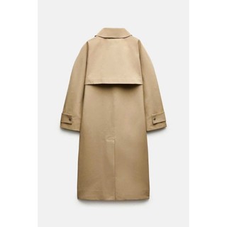 [ Auth ] Áo khoác dài mangto zarà nữ màu ghi chất trench coat cao cấp