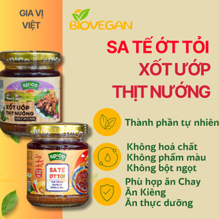 Sa tế ớt tỏi Xốt ướp thịt nướng cay thơm 130gr Spico - Ăn Chay- Ăn Kiêng - Ăn thực dưỡng - BioVegan