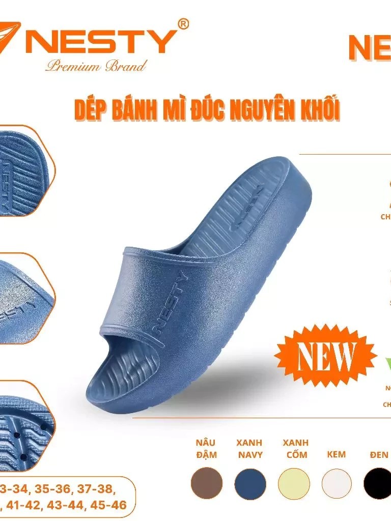 [NE38] Dép Bánh Mì NESTY