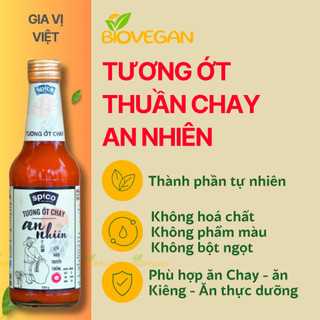 Tương ớt thuần chay An nhiên 330gr Spico - Ăn chay - Ăn Kiêng - Ăn thực dưỡng - BioVegan