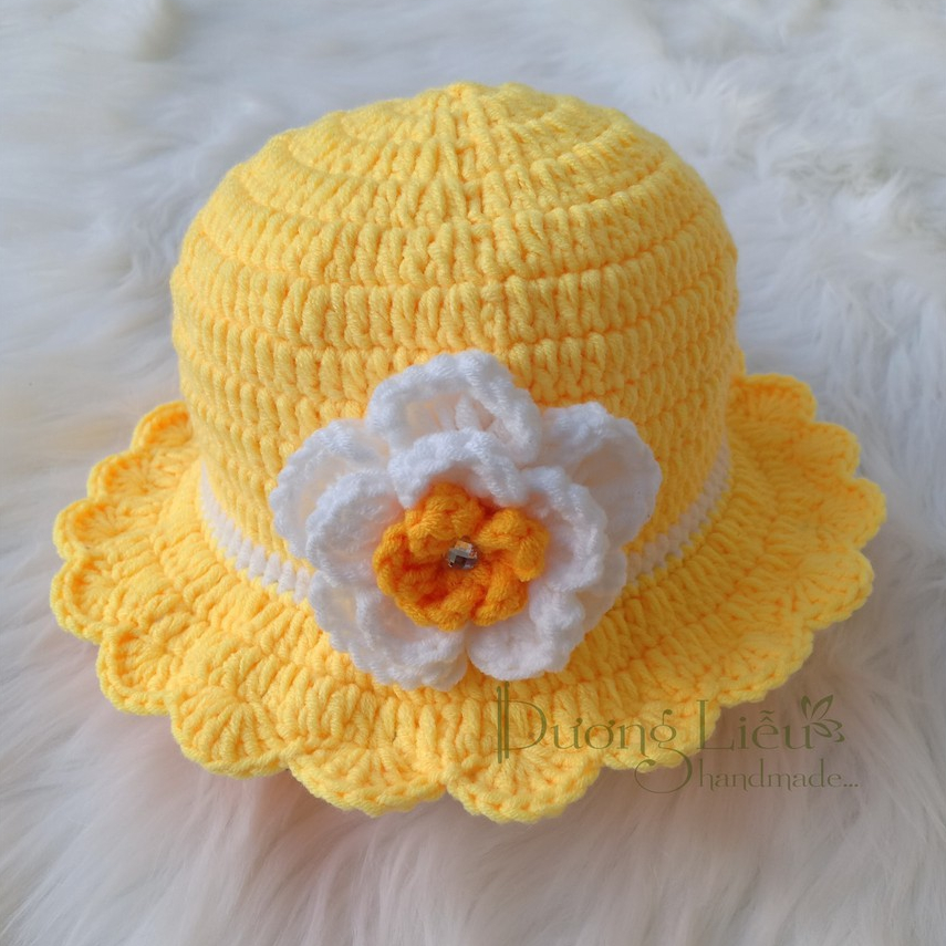 Nón len tai bèo cho bé yêu - Dương liễu handmade