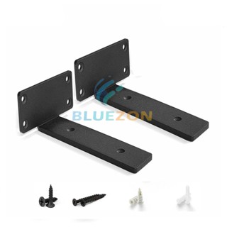 Bộ 2 giá đỡ kệ dấu chân chữ T vuông, pát sắt đỡ kệ gỗ treo tường, decor trang trí