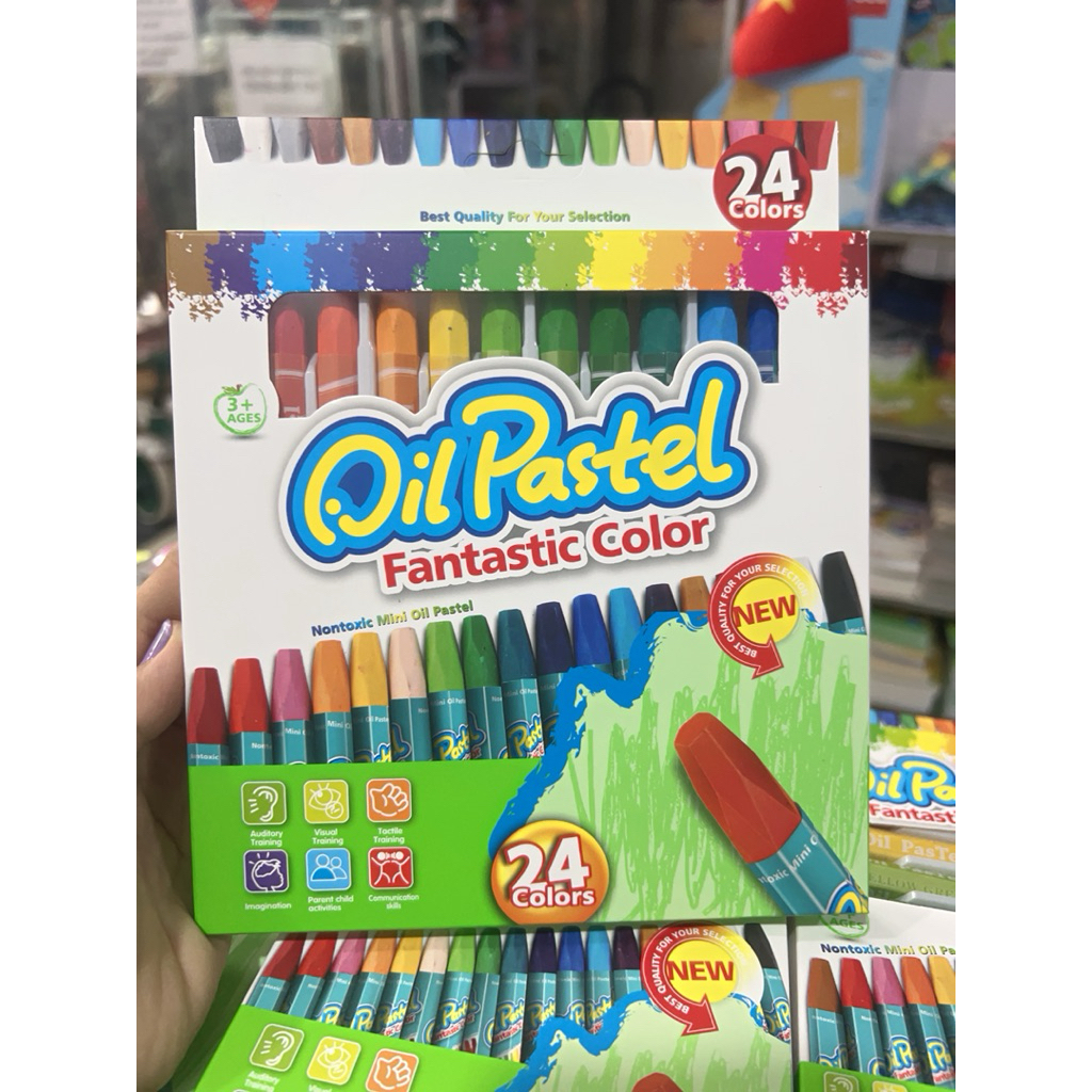 🖍️ MÀU SÁP DẦU OIL PASTEL – 24 màu