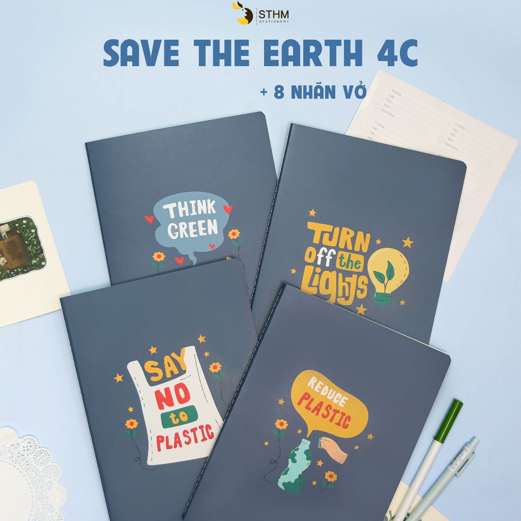 Tập vở B5 80 trang , Ruột kẻ ngang, caro, giấy kem 80gsm chống lem chống thấm - STHM