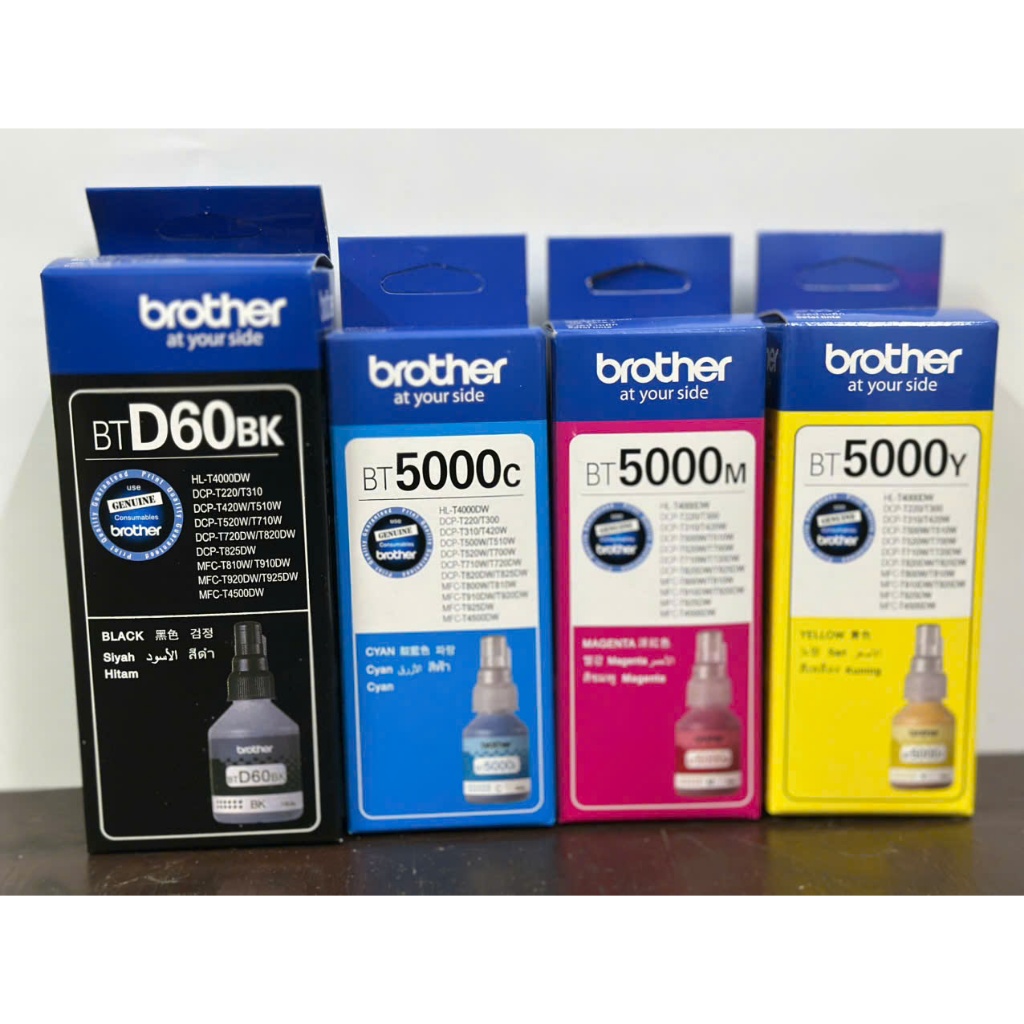 Bộ mực màu máy in Brother T310, T510W, T710W, T810W, T910W, T4000, T4500DW - BTD60/BT5000