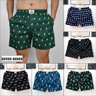 (Có túi tiện lợi) Quần đùi nam kate  mặc nhà Seven Boxer