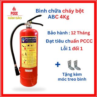  Bình chữa cháy   Bình cứu hỏa ABC 4KG dùng cho gia đình,văn phòng 