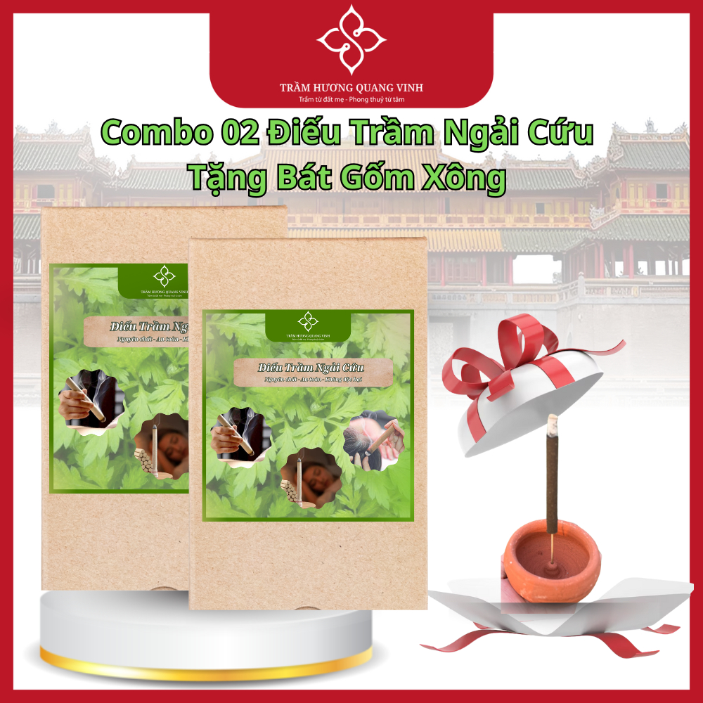 Vật Lý Trị Liệu, Ngải Cứu, Xông Cảm, Giải Cảm, Điếu Ngải Cứu, 10 Điếu Ngải Cứu, Tặng Bát Xông