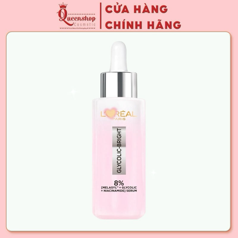Serum Dưỡng Sáng Da Mờ Thâm Nám Lo re an Glycolic Bright 8% [Melasyl+Glycolic+Niacinamide] 30ml