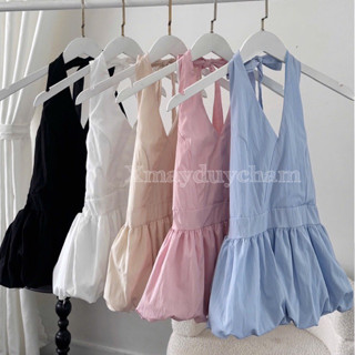  ÁO YẾM DÁNG PELUM CỘT DÂY THẮT NƠ HỞ LƯNG QUYẾN RŨ mặc SIÊU SANG CHẢNH cho nữ m6030 