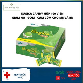  Eugica kẹo ngậm giảm ho đau họng từ thảo dược - từ tinh dầu gừng bạc hà quế khuynh diệp 