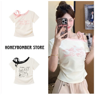 Áo Thun Baby Tee Trễ Vai Phối Viền Dây Dễ Thương [FREESHIP]🌸Áo Nữ babytee Cotton Co dãn Phong Cách Ulzzang🌸