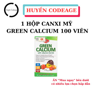   CANXI HỮU CƠ MỸ  Viên uống Green Calcium Olympian Labs 100 viên hỗ trợ canxi Huyền Codeage 