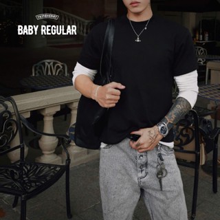 Áo Thun BABY TEE REGULAR Chính Hãng TKINGHEART 100% cotton Cao Cấp Dày Dặn 280GSM - BASIC form Baby Regular Unisex