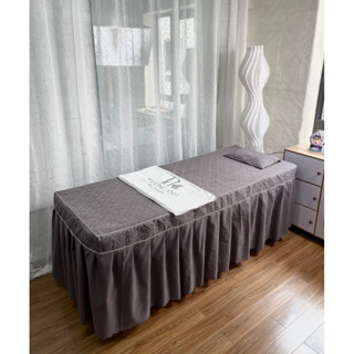 Ga /drap giường spa, ga giường nối mi,ga giường gội chất cotton poly tặng kèm vỏ gối