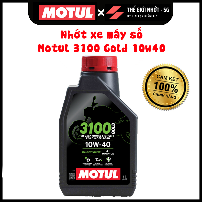 Nhớt xe máy số cao cấp Motul Gold 3100 10W40 - sản phẩm mới cấp độ cao cấp