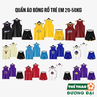 Quần Áo Bóng Rổ TRẺ EM CLB HOT Thun Mè Cao Cấp Thoáng Khí Thể Thao Đương Đại