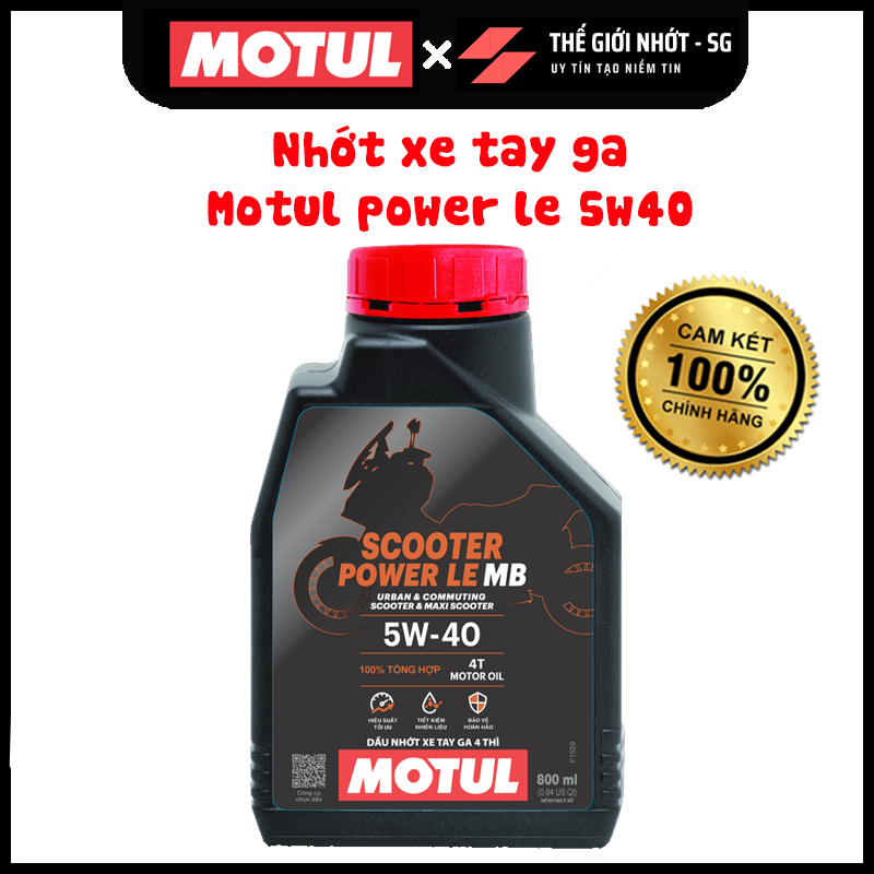 Nhớt xe tay ga cao cấp MOTUL SCOOTER POWER LE 5W-40