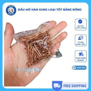 50 Đầu Mỏ Hàn Xung Loại Tốt Bằng Đồng Đường Kính 1.6mm Và 2 mm