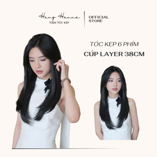 Tóc Kẹp 6 Mảnh HANNA Thẳng Cúp Layer 38cm - Tóc Kẹp 6 Phím - Tóc Kẹp Phím